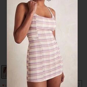 Free People Printed Just Peachy Mini Slip